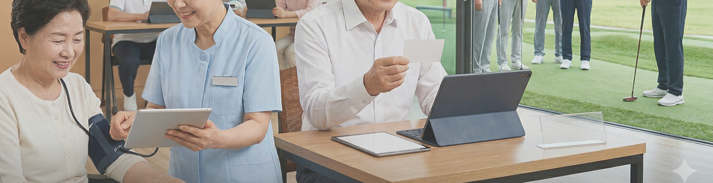 수업중인 시니어