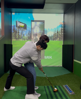 파크골프 실습 김지환교수님의 지도 모습